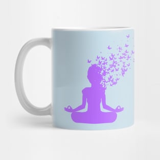 Meditation Fade into Birds Mug